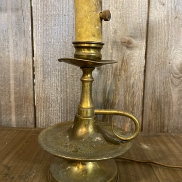 Vintage Brass Candle Lamp