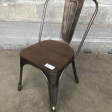 Modern Steel and Wood Chair (Seattle)