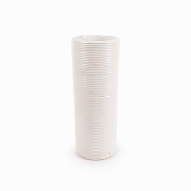 Crate & Barrel Ceramic Vase Cylinder 4015 Vintage 