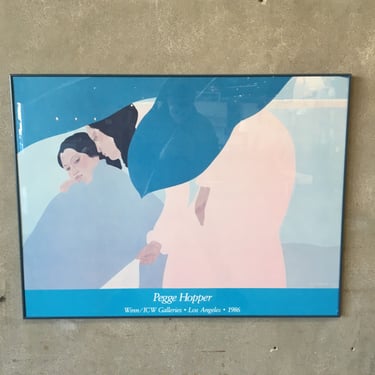 Pegge Hopper Framed Exhibition Poster, 1986