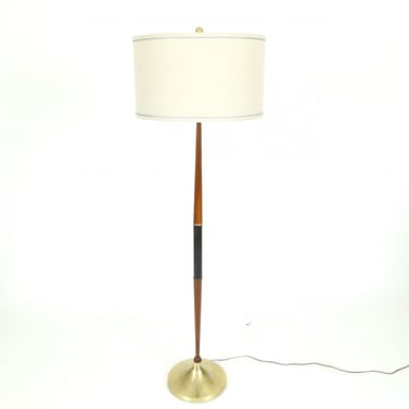 C.1960 Walnut Floor Lamp