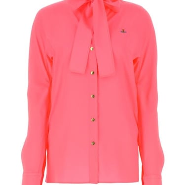 Vivienne Westwood Woman Fluo Pink Polyester Metro Shirt