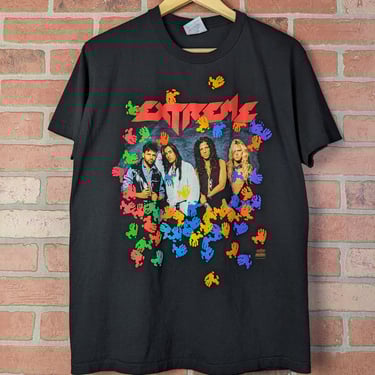Vintage 90s Double Sided Extreme "Get the Funk Out!" ORIGINAL Band Tee - Large 