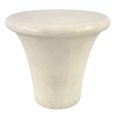 Karl Springer Goatskin Tulip Side/End Table, 1980