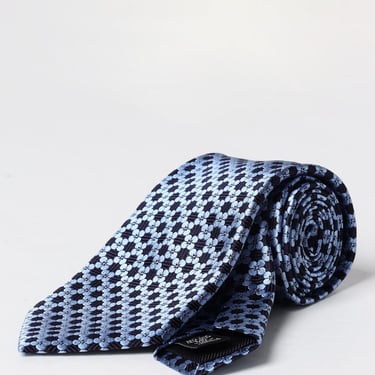 Zegna Tie Men Blue Men