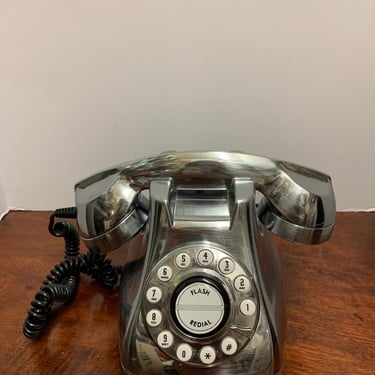 1960s Chrome Metro Phone! (With Built in Notepad) 