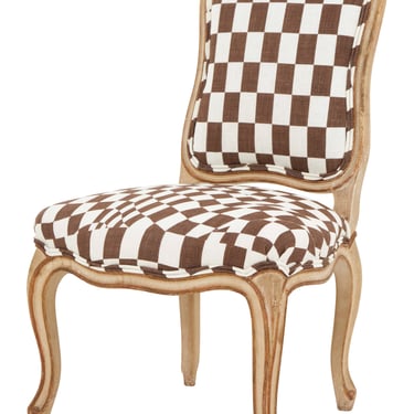 Vintage Maison Jansen Check Chair