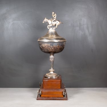 Large Silver Plated Polo Trophy c.1920-1950