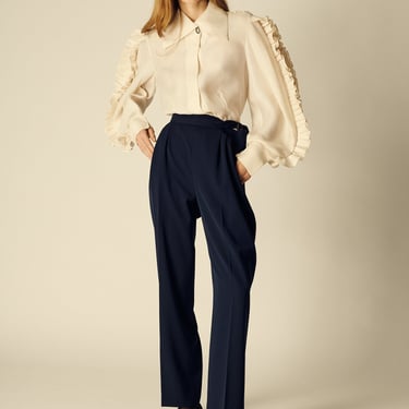 Gucci Navy Wool Trousers