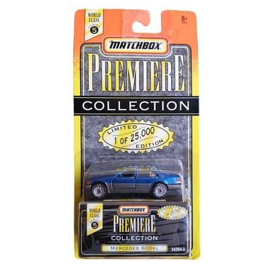 1995 MATCHBOX PREMIERE Collection Series Mercedes 600 SL Two Tone Blue 1:64 (M5) 