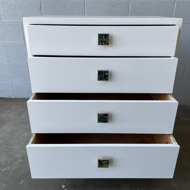 4 Drawer White Cabinet