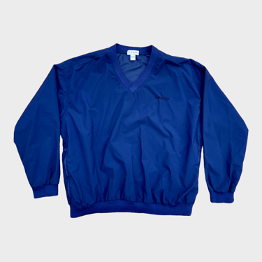Vintage IZOD Blue Pullover Windbreaker Sweater (L)