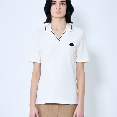 Moncler Women Logo Patch Polo Shirt