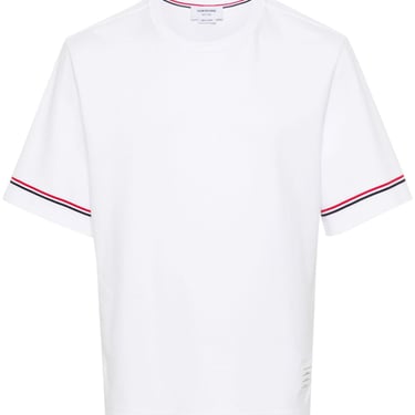 Thom Browne Men Rwb Cotton T-Shirt