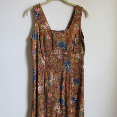 90s Floral Print Mini Dress S 36 Bust 30 Waist 