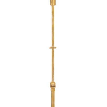 Neoclassical Style Gold Painted Metal Floor Lamp