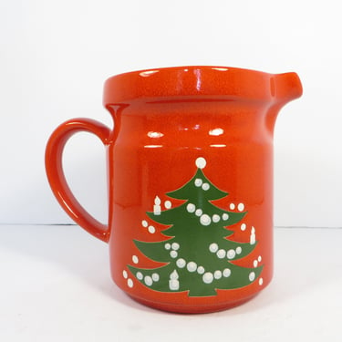 Vintage Waechtersbach Christmas Tree Milk Pitcher - Waechtersbach Christmas Tree German Pottery 