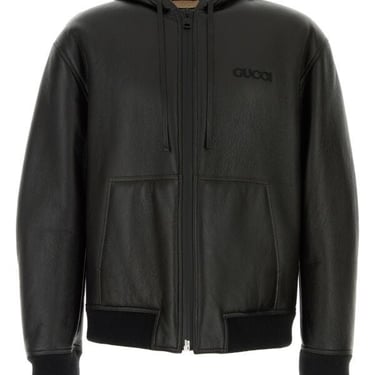 Gucci Man Black Leather Jacket