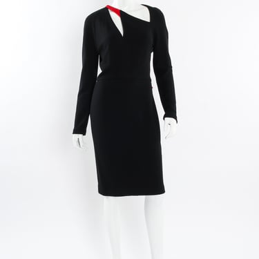 Accent Cut Out Wool Dress