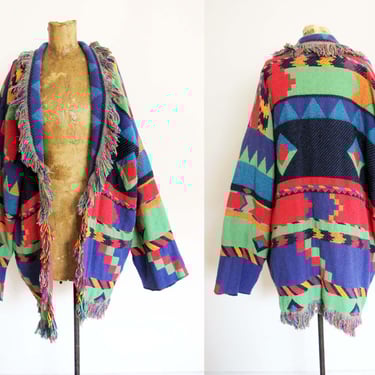 Woolrich Blanket Coat // wool USA made boho hippie | Fenix