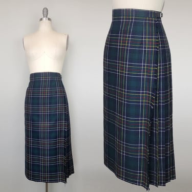 Women's Kilt / Tartan Skirt / Irish Kilt / Made in Ireland / Plaid Wool Skirt / Cockburn Tartan / Size - Extra Large 