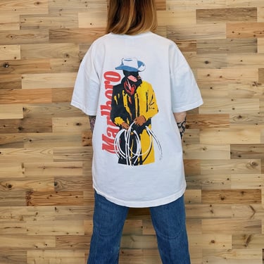 90's Marlboro Man Cowboy Vintage Tee Shirt 