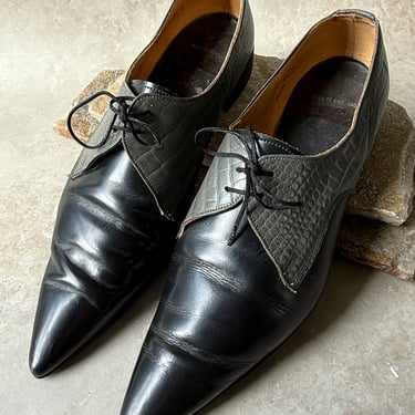 80s Fluevog Pointy Toe Oxfords | 10.5