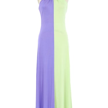 Pastel Colorblock Jersey Maxi Dress