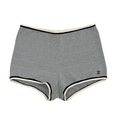 Chanel Grey Logo Sport Shorts
