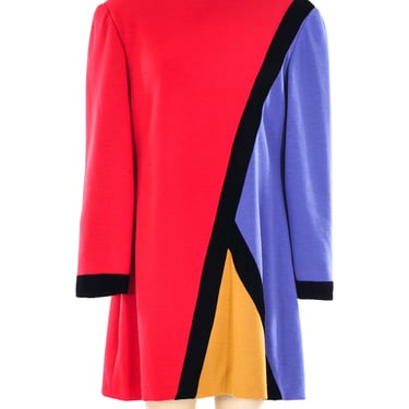 Pierre Balmain Colorblock Mini Dress