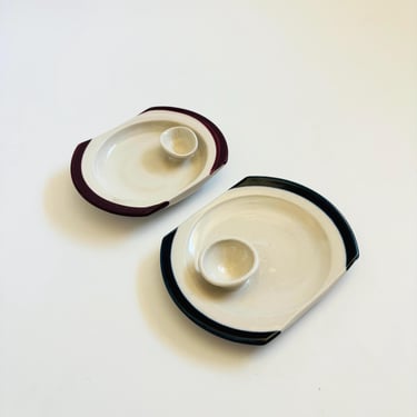 Studio Pottery Small Serving Plates - Set of 2 