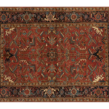 Vintage Heriz Rug - 7'10" x 5'8"