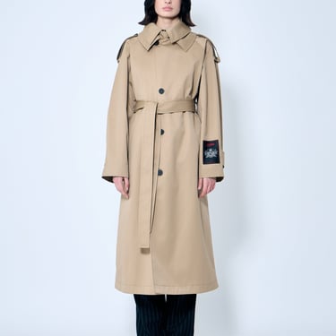 Jean Paul Gaultier Women Deconstructed Cotton-Twill Trench Coat