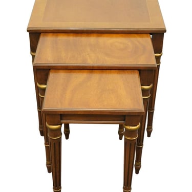 HERITAGE FURNITURE Italian Neoclassical Tuscan Style Accent Nesting End Tables 18-572-69 