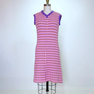 Mod Color Block Vintage Dress