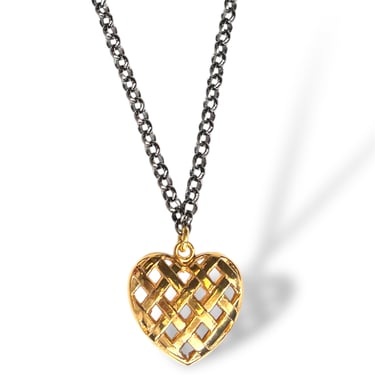 Woven Heart Necklace 36”