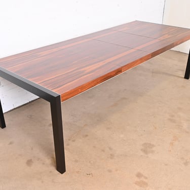 Robert Baron for Glenn of California Rosewood Parsons Dining Table, Newly Refinished