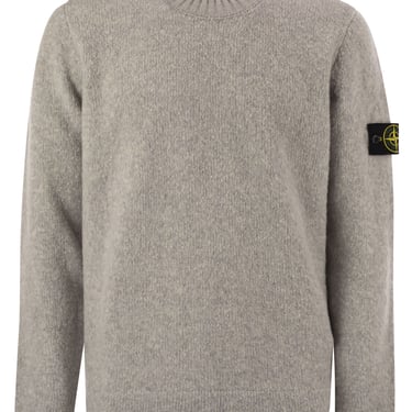 Stone Island Men Round-Neck Jumper With Gauzy Texture