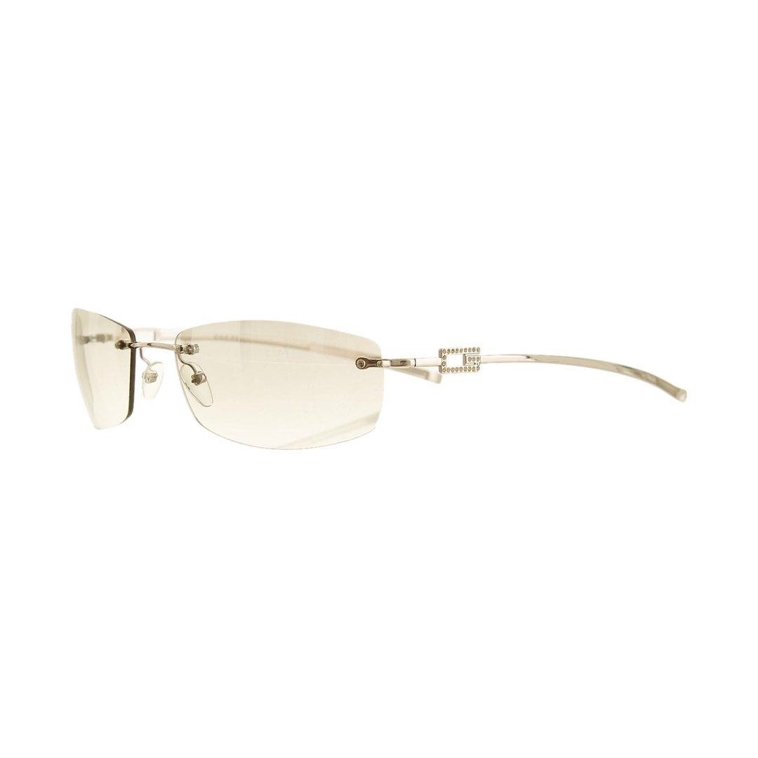Gucci Silver Rhinestone Rimless Sunglasses | Treasures of NYC | New ...