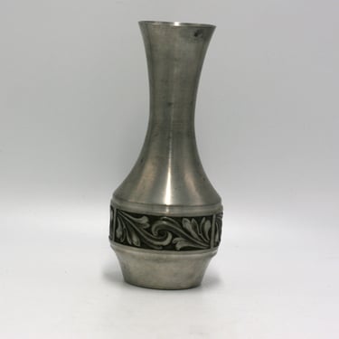 vintage Pewter vase made in Norway 
