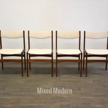 Danish Modern Teak Dining Chairs - Set of 4 