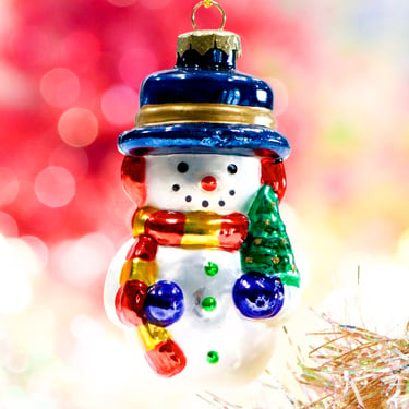 VINTAGE: Snowman Glass Ornament - Thomas Pacconi Classics Museum Series - Collection - Replacement - SKU 28 29-B-00033719 