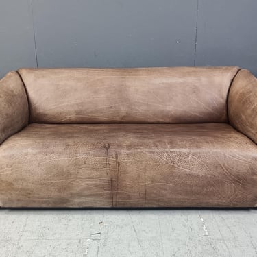 De Sede DS47 sofa, 1970s - mid century modern leather sofa - vintage leather sofa - brown leather sofa - extendable sofa 