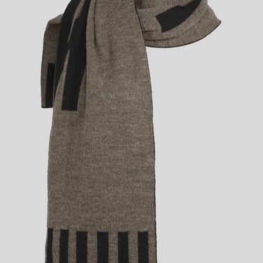 Antidote A1 JACQUARD SCARF - Mocha/Black