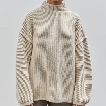 Lauren Manoogian Ottoman Turtleneck, Alabaster / Carrara