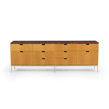 Florence Knoll for Knoll International Oak and Marble Credenza