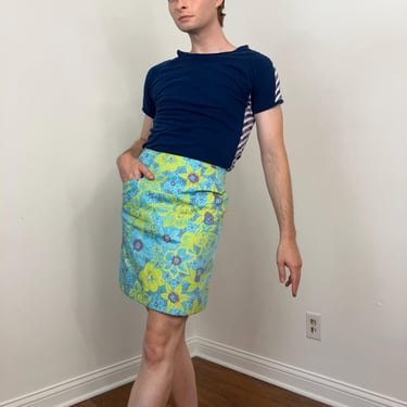 60s The Lilly / Lilly Pulitzer floral mini skirt 