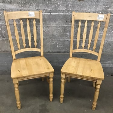 Chunky Dining Chair Pair (Seattle)