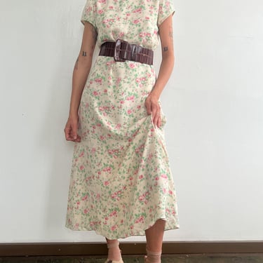 Ralph Lauren Classic Floral Silk Dress (M)