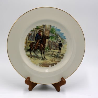 vintage Pickard western plate 